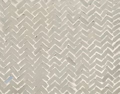 Il pensiero del blu - 24 "x30", Pittura astratta, Grigio, Blu, Motivo strutturato