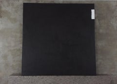 Composto (Astratto 29) - Pittura astratta minimale, bianco e nero