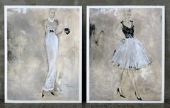 Colours Of The Night #1 +#2 - 2 Art Prints, 11"x14" Each, Figurative, Women