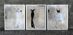 I colori della notte (#1 #2 #4) - Set di 3 stampe d'arte, 11 "x14", Donne figurative