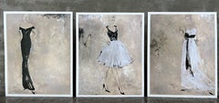 Colours Of The Night #2 #3 #4 - Set Of 3 Art Prints, 11"x14", Figurative, Women