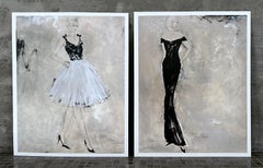 Colours Of The Night #2 + #4 - 2 Stampe d'arte, 11 "x14" ciascuno, Figurativo, Donne