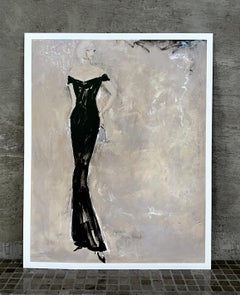 Colores de la noche #4, 11 "x14", Impresión artística de moda, Figurativo, Mujer