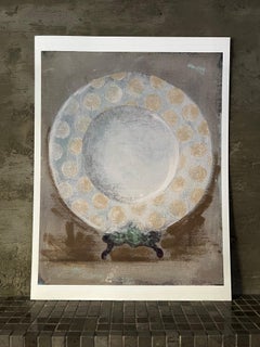 Dinner Party #2, #3 - 2 Art Prints 11"x14" Each, Still Life White Plates Diptych