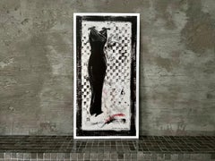 Going Retro - Art Print Series 1-4, Four Fashion Art Prints, Black, White, Red