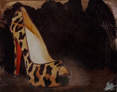 If The Shoe Fits #3 - 8 "x10", Impresión artística en papel, Zapato de mujer con estampado de leopardo
