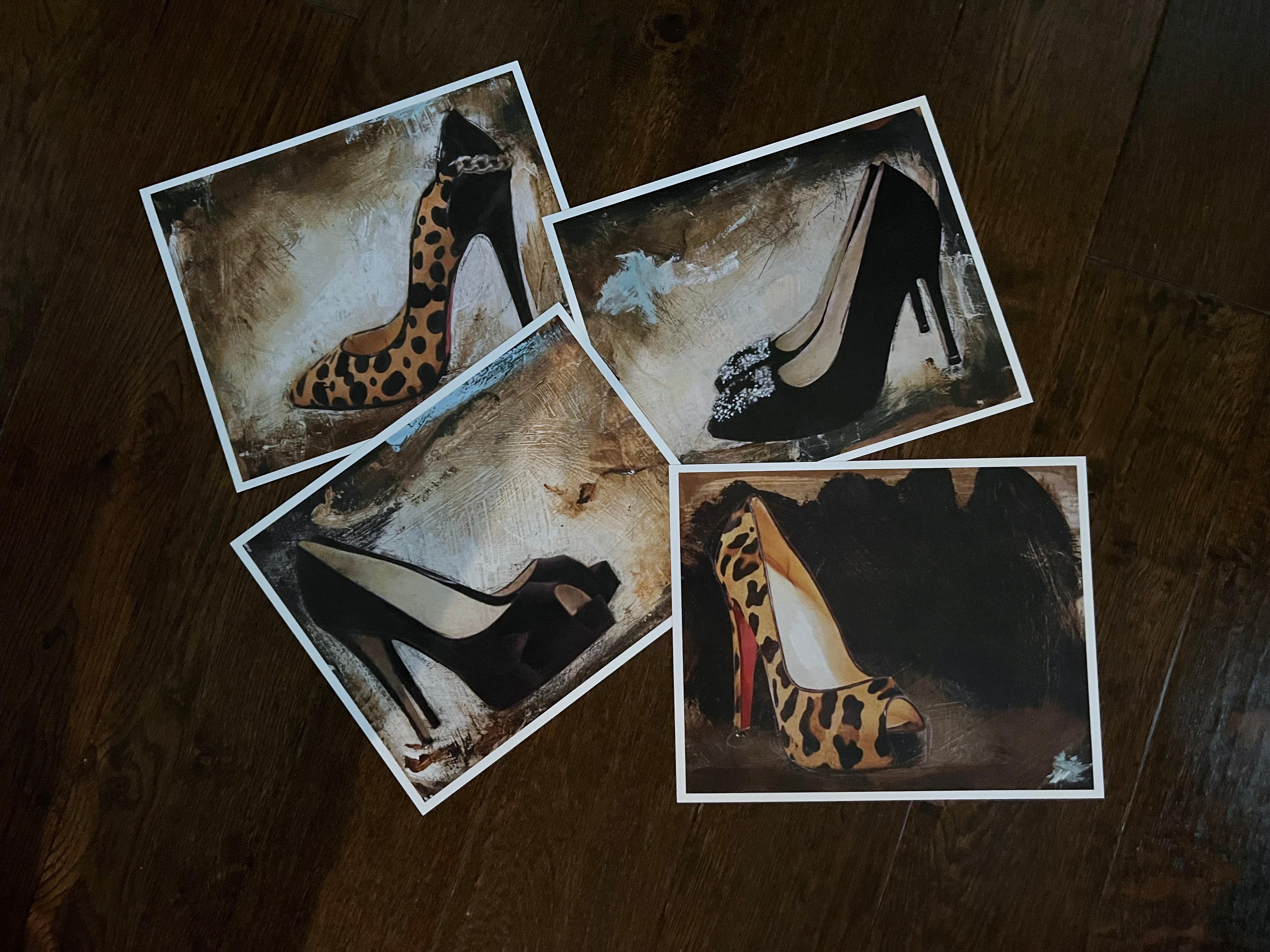 If The Shoe Fits - 4 Impresiones Artísticas en Papel, Zapatos de tacón alto de mujer en venta 2