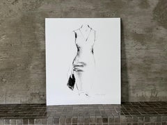 It's All In The Bag #2 - Art Print On Paper, 9.75"x11.5", Black & White, Pencil