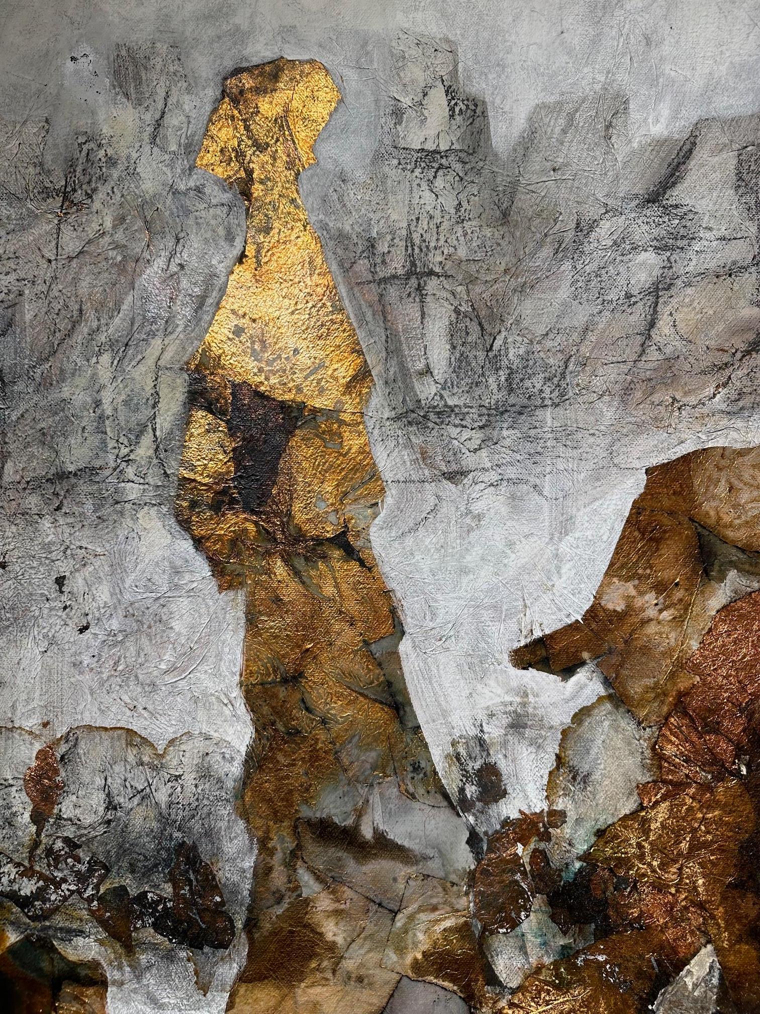 A Sunday To Remember - Andrea Stella- Figurative Abstract Painting - Mixed Media For Sale 1