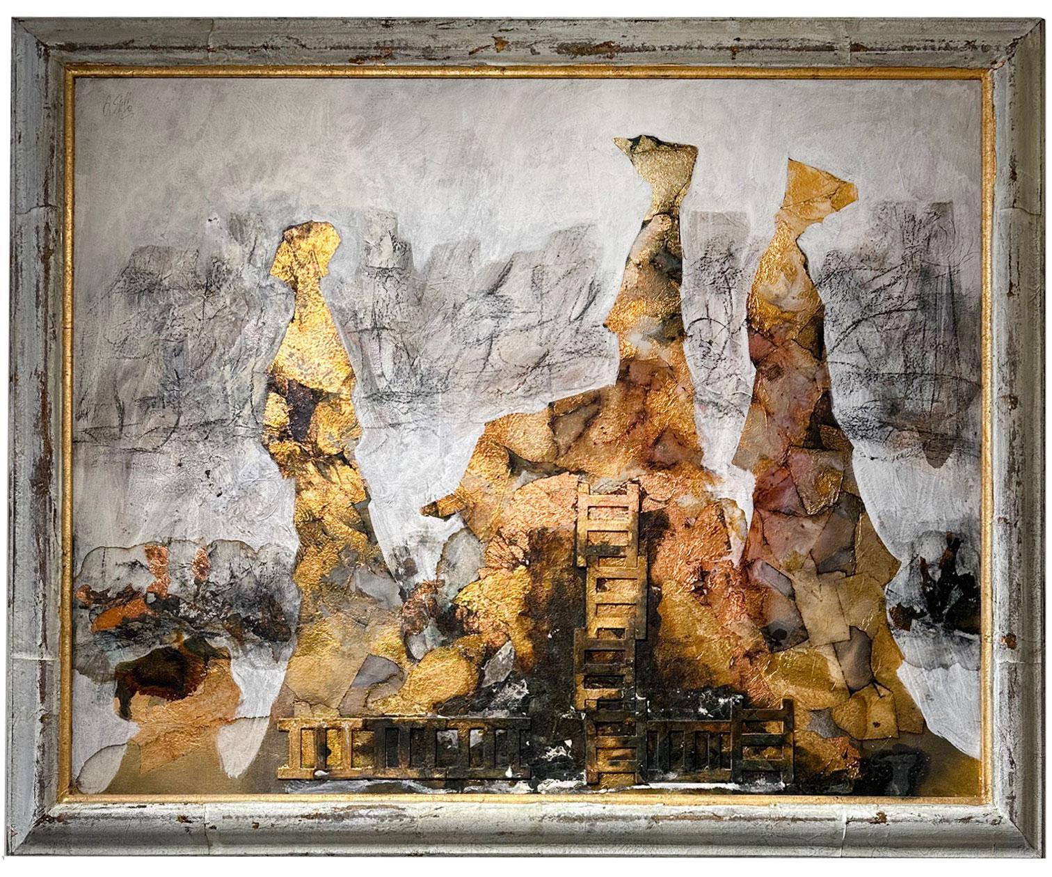 A Sunday To Remember - Andrea Stella- Figurative Abstract Painting - Mixed Media