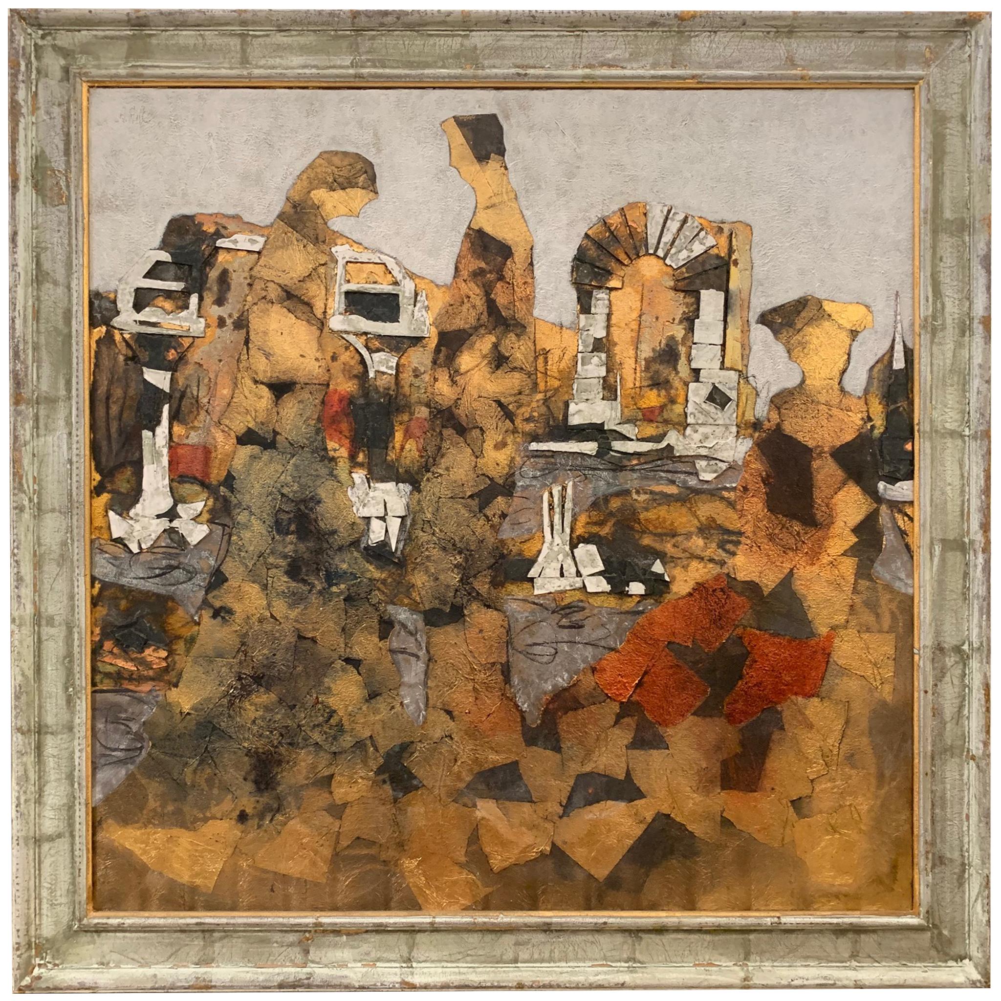 Among The Etruscan Ruins - Andrea Stella- Figurative Painting - Mixed Media For Sale 1