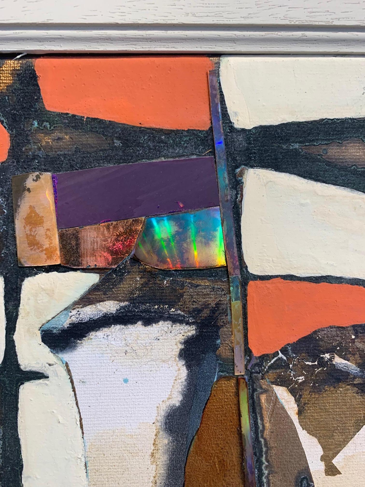 Architects Surveying - Andrea Stella- Figurative Abstract Painting - Mixed Media For Sale 2