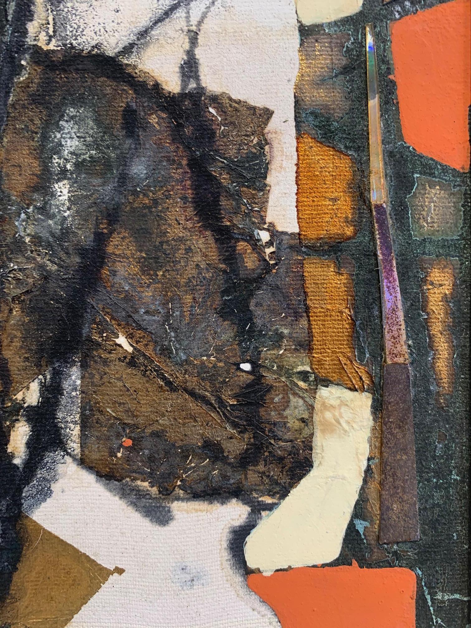 Architects Surveying - Andrea Stella- Figurative Abstract Painting - Mixed Media For Sale 3