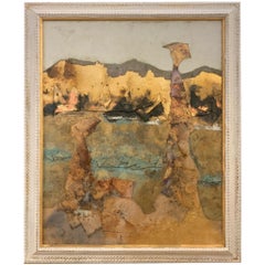 Enchanted Lake -Andrea Stella -Figurative Abstract Painting -Mixed Media