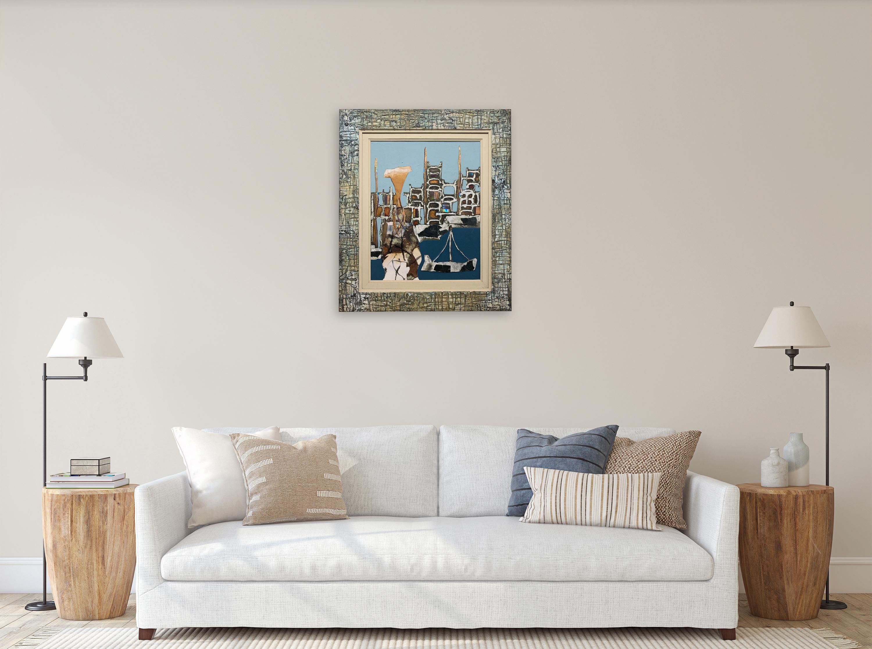 Fishermans Wife -Andrea Stella - Peinture abstraite figurative et technique mixte - Contemporain Painting par ANDREA STELLA