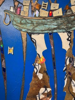 Holders Of New Light - Andrea Stella- Figurative Abstract Painting - Mixed Media