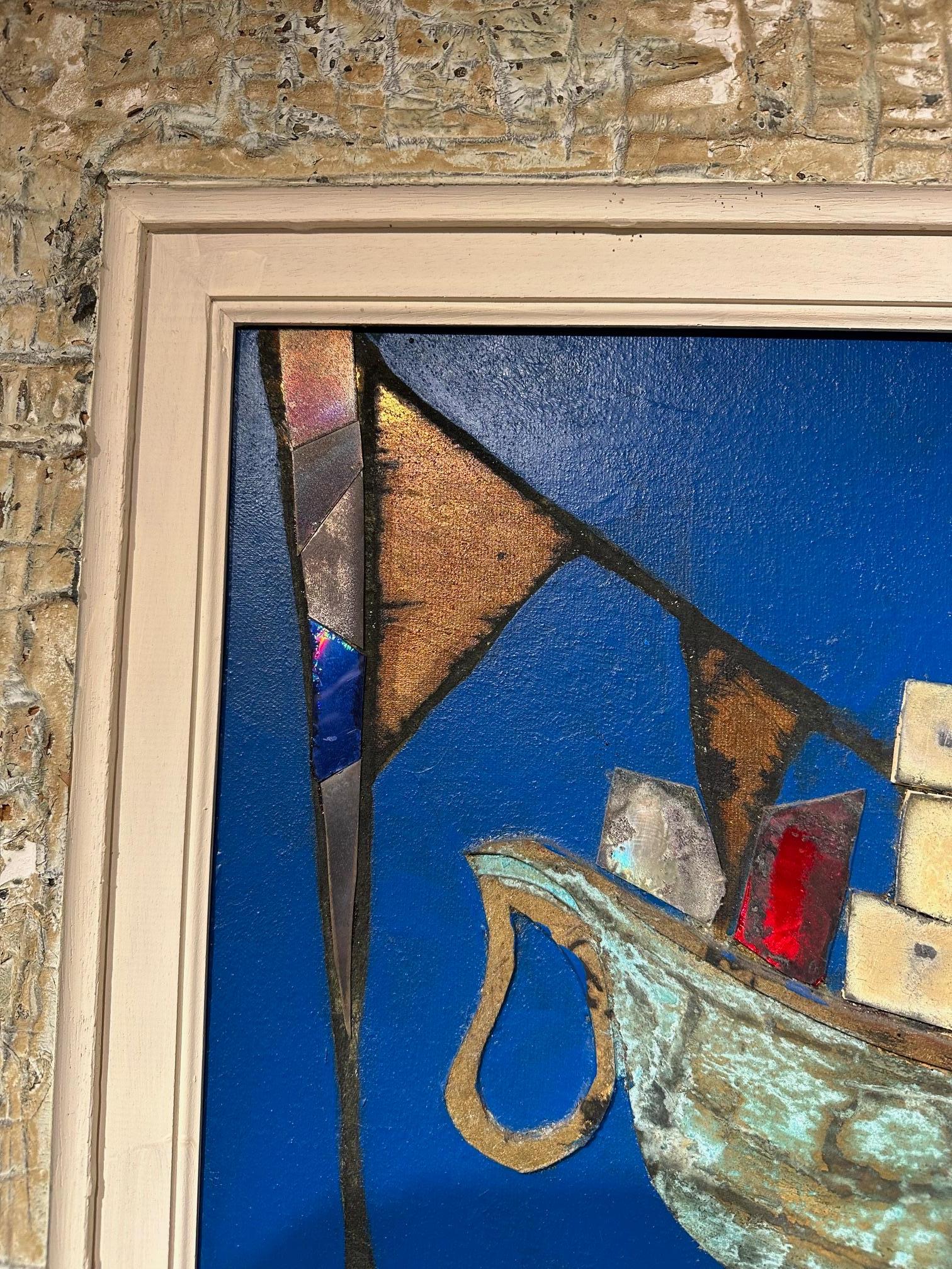 Portadores de la nueva luz - Andrea Stella- Pintura abstracta figurativa - Técnica mixta en venta 2