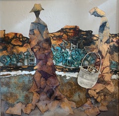 In The Toscana Seine - Andrea Stella- Pittura astratta figurativa-Mixed Media