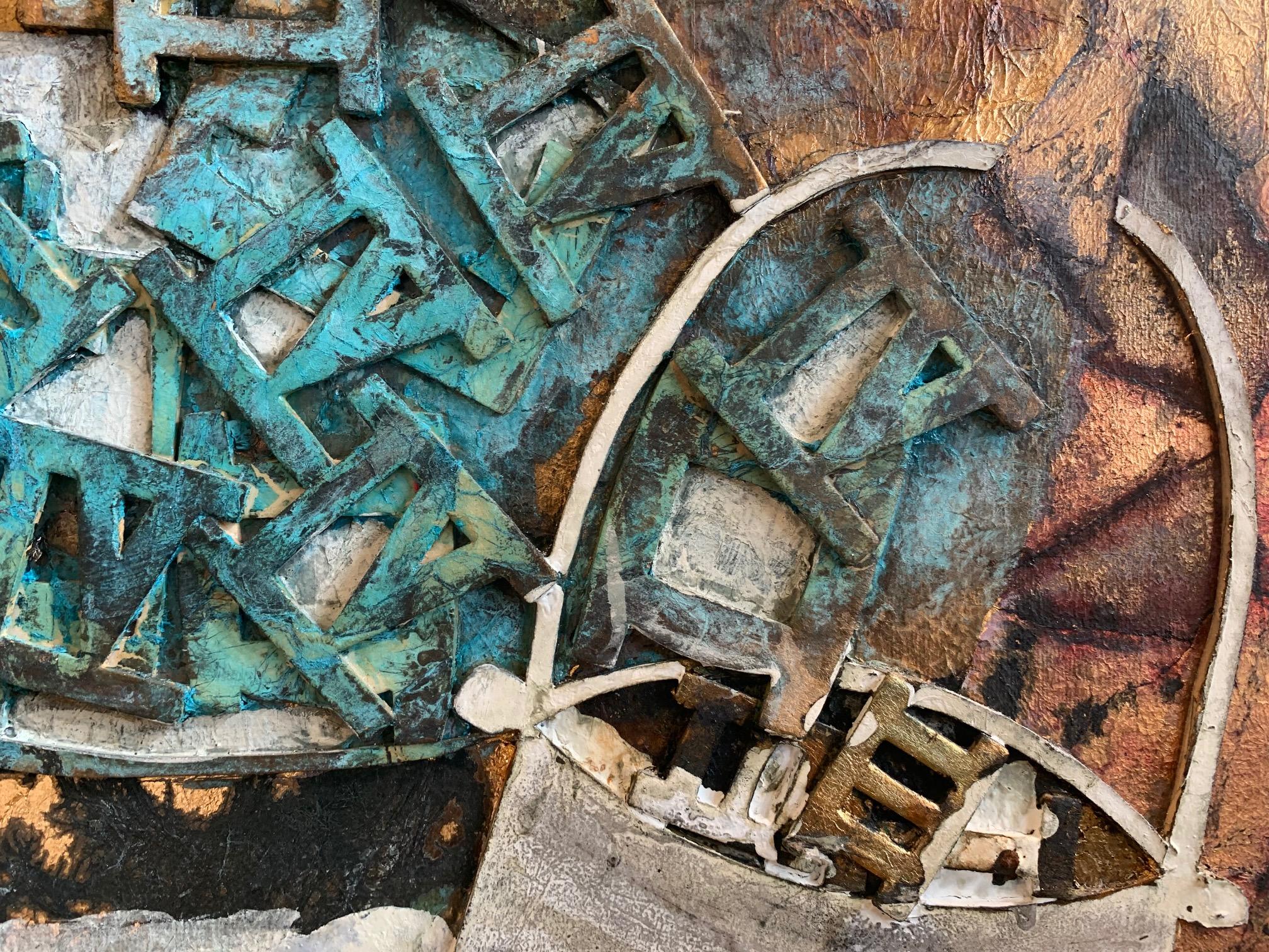 In The Toscana Seine - Andrea Stella- Pittura astratta figurativa-Mixed Media 1