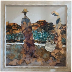In The Toscana Seine - Andrea Stella- Pittura astratta figurativa-Mixed Media