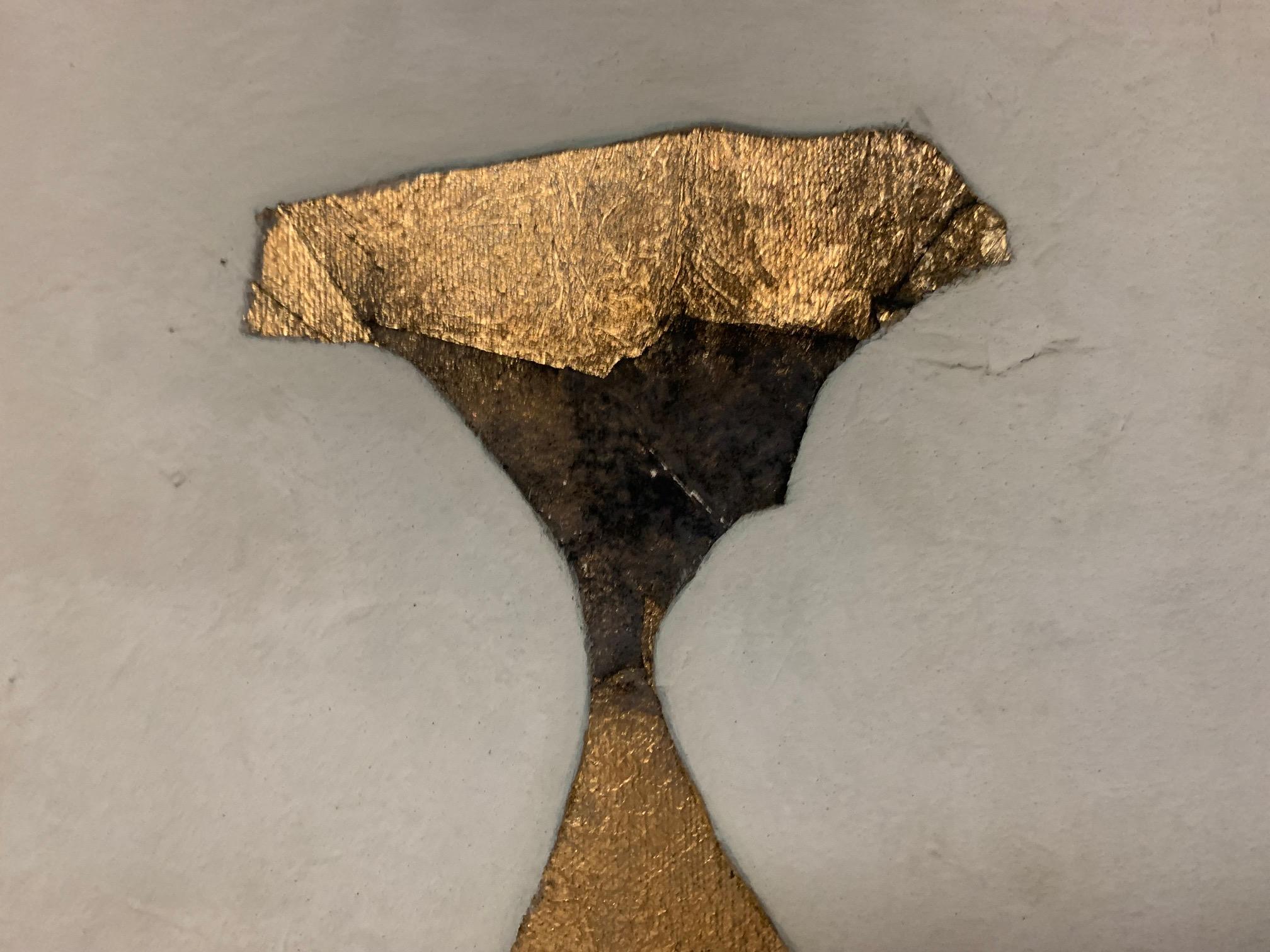 Monumento paleolítico-Andrea Stella- Pintura figurativa- Técnica mixta y pan de oro 4