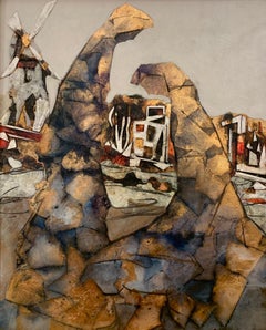 Geschichten von Millers – Gemälde in Mischtechnik mit Blattgold von Andrea Stella