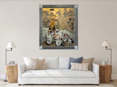 Il carro dei sogni - Andrea Stella - Pittura astratta figurativa - Tecnica mista