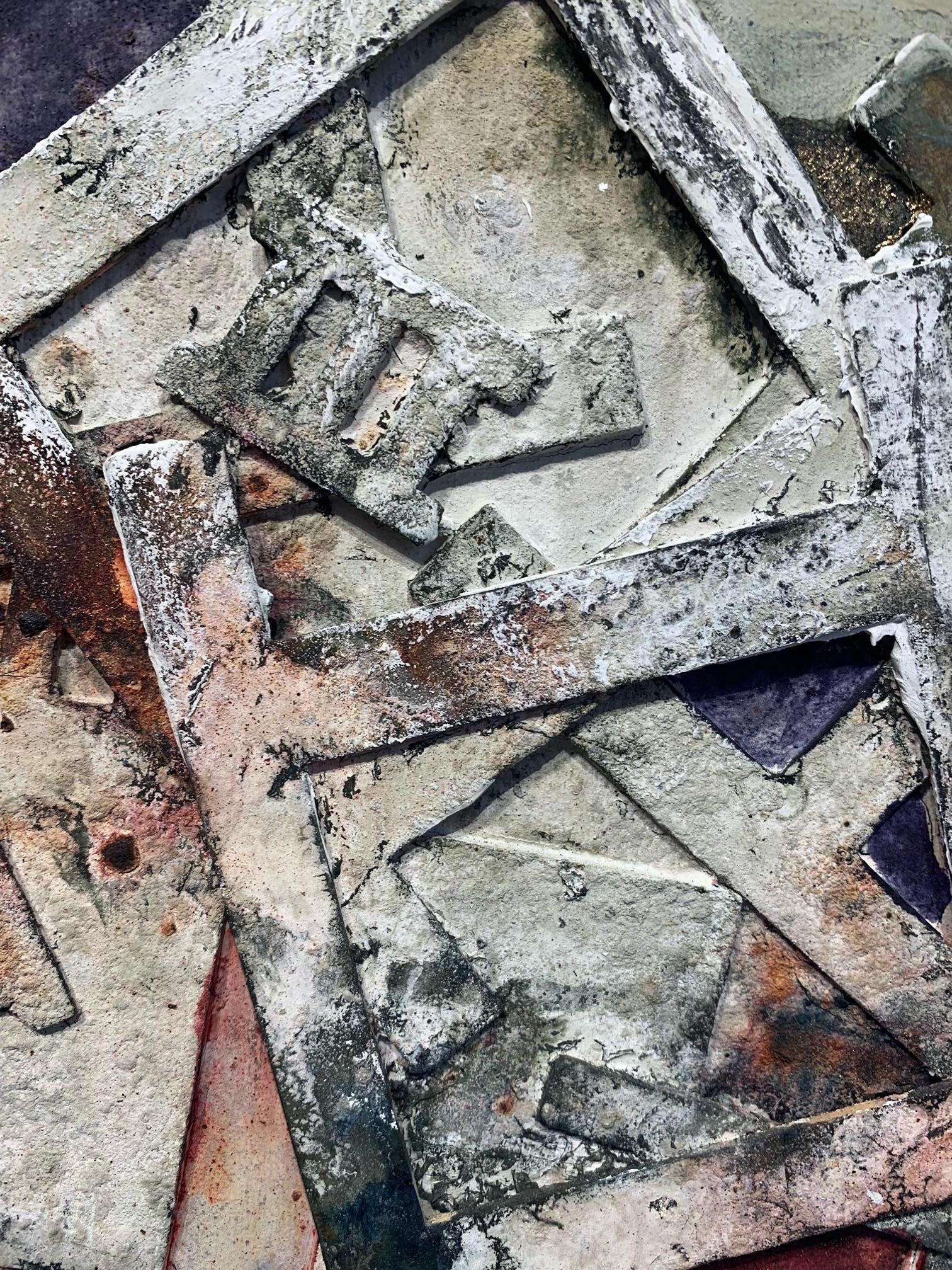 El carro de los sueños - Andrea Stella - Pintura figurativa abstracta - Técnica mixta en venta 1