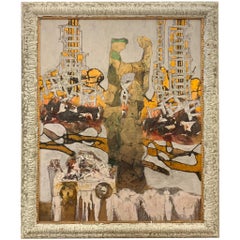 The Cart Of Dreams -Andrea Stella -Figurative Abstract Painting -Mixed Media