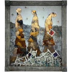 The Harvester of Desire- Andrea Stella- Figurative Abstract Painting-Mixed Media