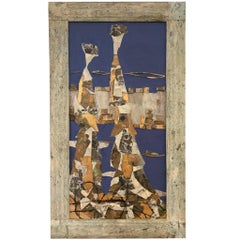 L'escursionista-Andrea Stella-Pittura astratta figurativa-Mixed Media