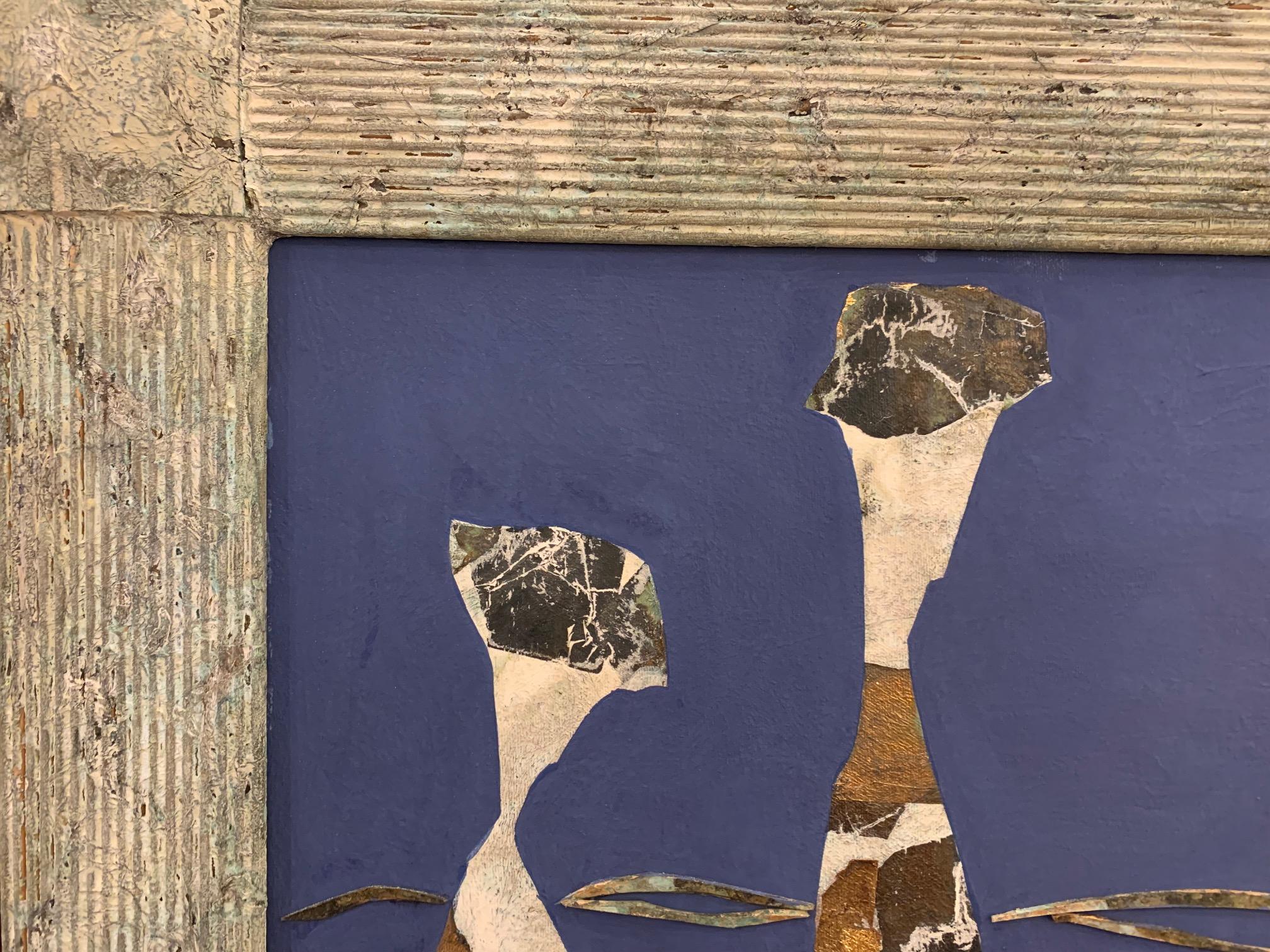 The Hiker-Andrea Stella-Figurative Abstract Painting-Mixed Media im Angebot 1