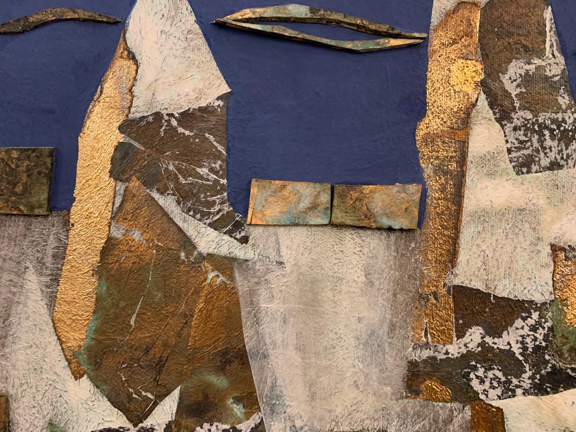 El excursionista-Andrea Stella-Pintura abstracta figurativa-Medios mixtos en venta 4