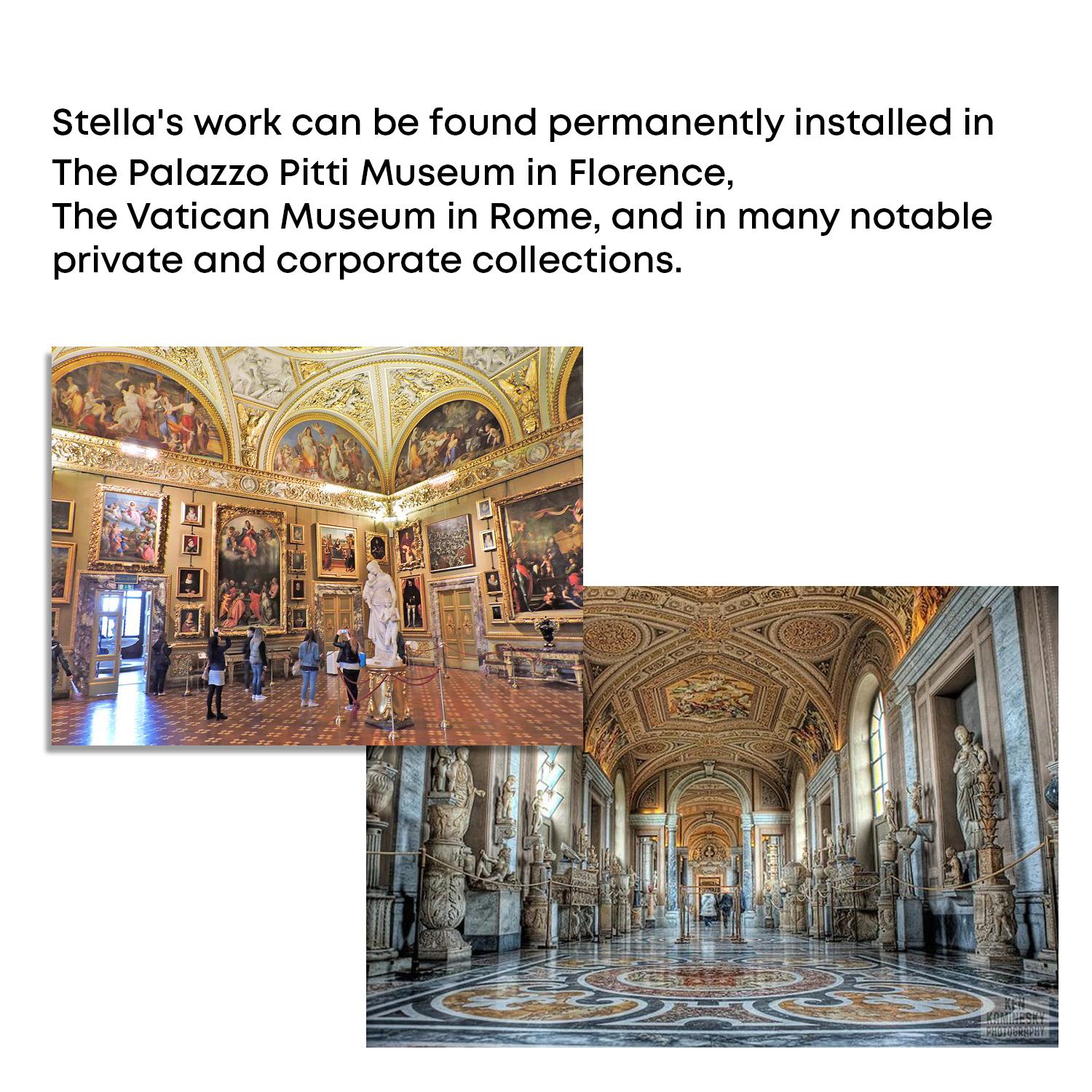 „The Home of The Muses“ –Andrea Stella-Figuratives abstraktes Gemälde mit gemischten Medien im Angebot 8