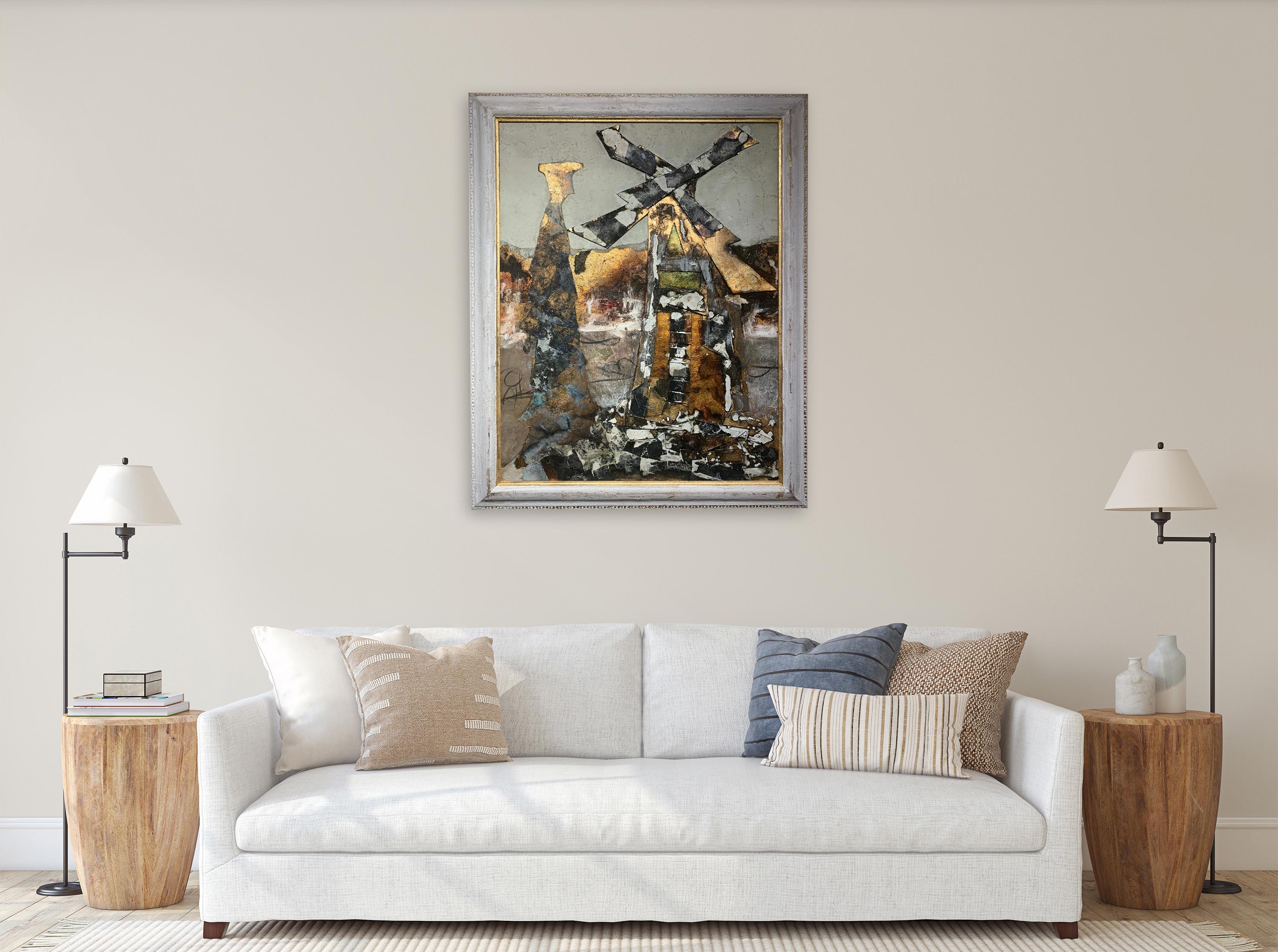 The Man Of The Mill – Andrea Stella – Figuratives Gemälde in Mischtechnik (Zeitgenössisch), Painting, von ANDREA STELLA