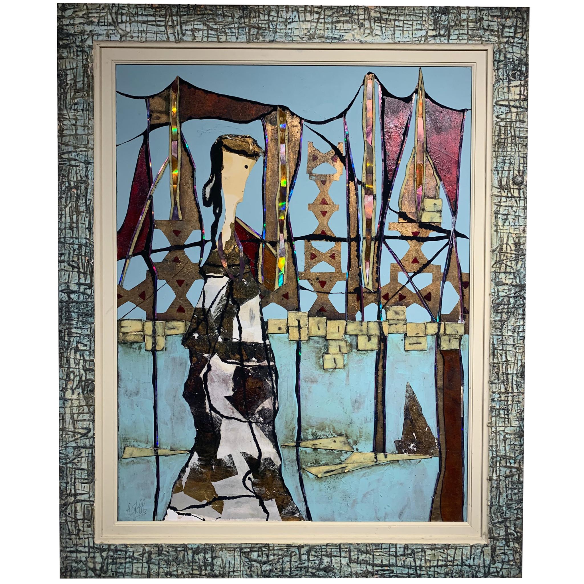 La muse de la baie - Andrea Stella - Peinture figurative - Techniques mixtes - Painting de ANDREA STELLA