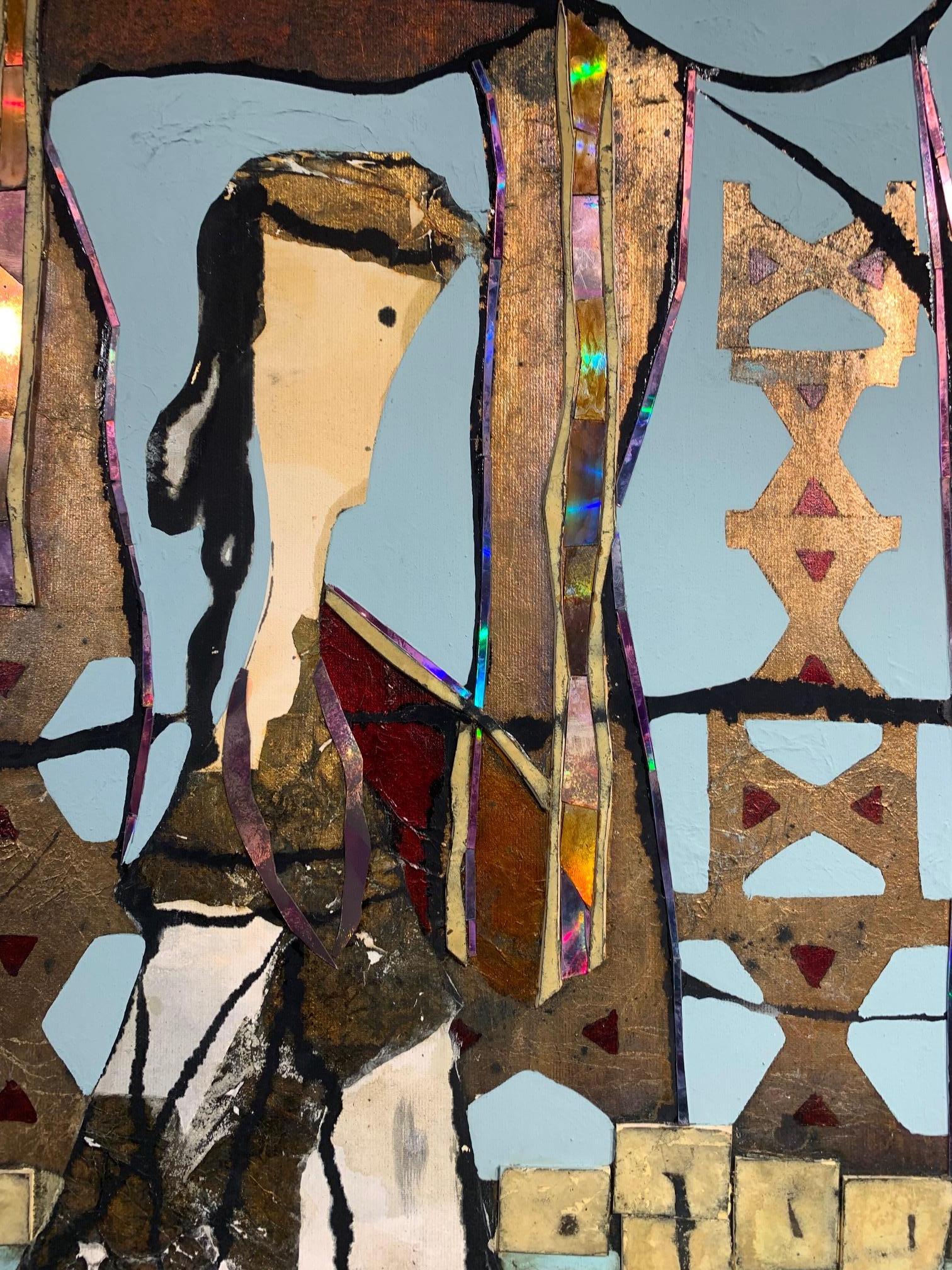 La Musa de la Bahía - Andrea Stella- Pintura Figurativa-Medios Mixtos en venta 1