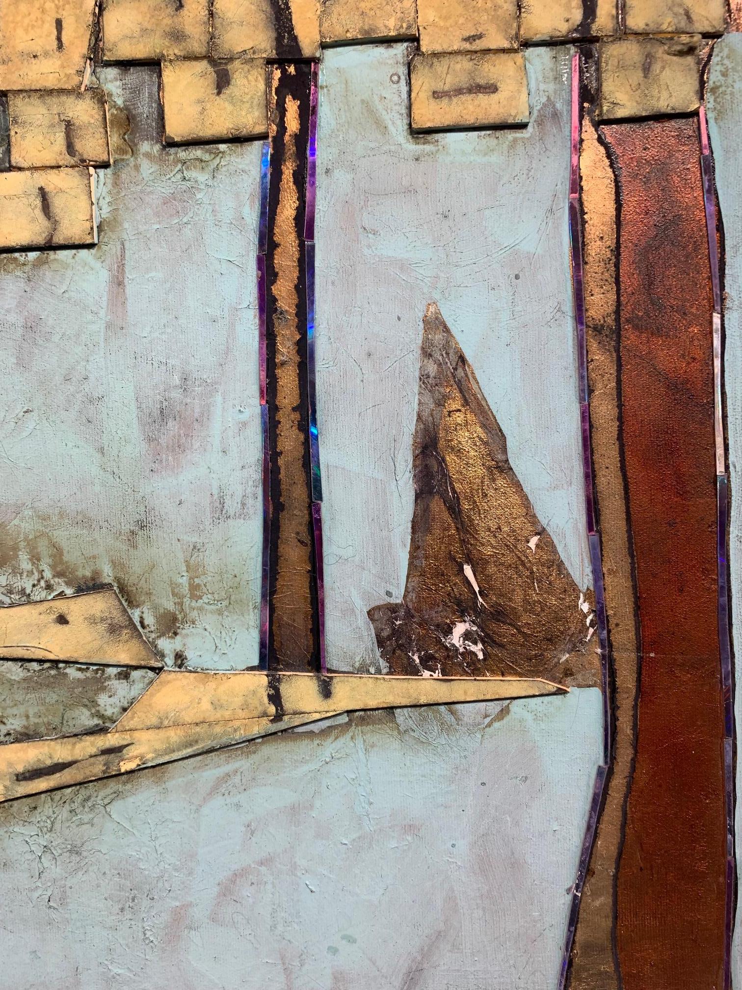 The Muse of the Bay - Andrea Stella- Figurative Painting-Mixed Media en vente 3