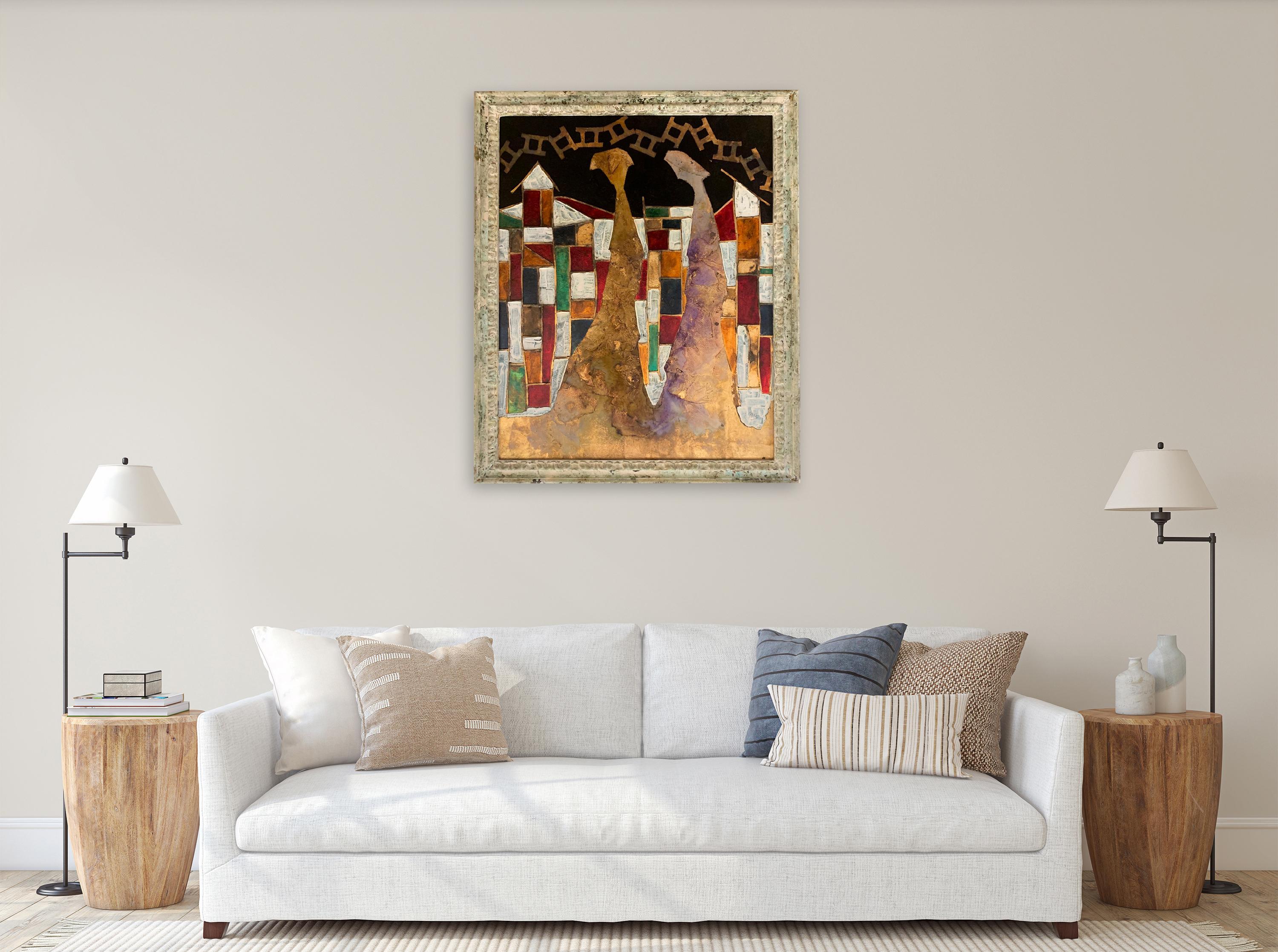 The Underground - Peinture abstraite figurative d'Andrea Stella - Techniques mixtes - Contemporain Painting par ANDREA STELLA
