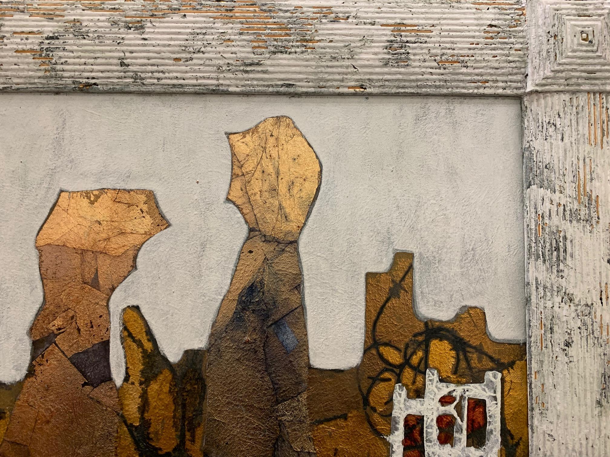 The Way Of Love And Color-Andrea Stella-Figurative Abstract Painting-Mixed Media For Sale 1