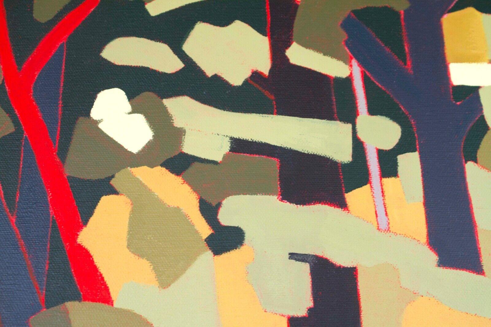 Contemporary Andrea Tama Deep Forest Signed Acrylic on Canvas Modern Abstract Landscape 2023