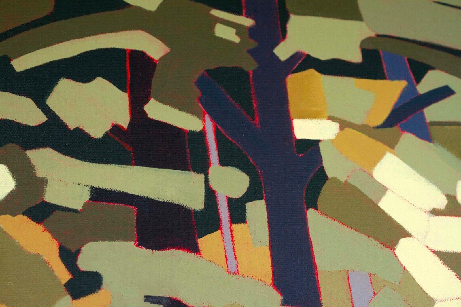 Andrea Tama Deep Forest Signed Acrylic on Canvas Modern Abstract Landscape 2023 1