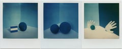 Trittico Azzurro, 2015, Polaroid, Mosaico, Fotografia a colori, Still-life