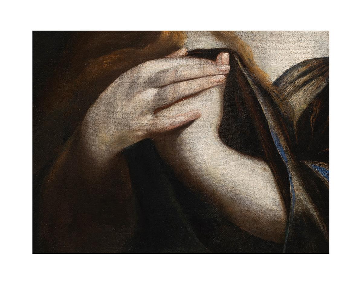 XVIIe siècle par Andrea Vaccaro Pénitente Madeleine Huile sur toile en vente 2