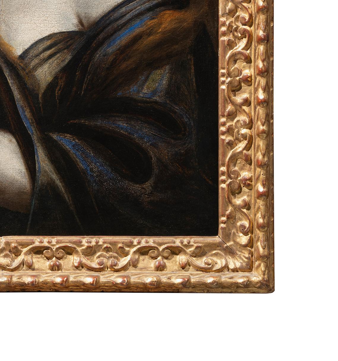 XVIIe siècle par Andrea Vaccaro Pénitente Madeleine Huile sur toile en vente 6