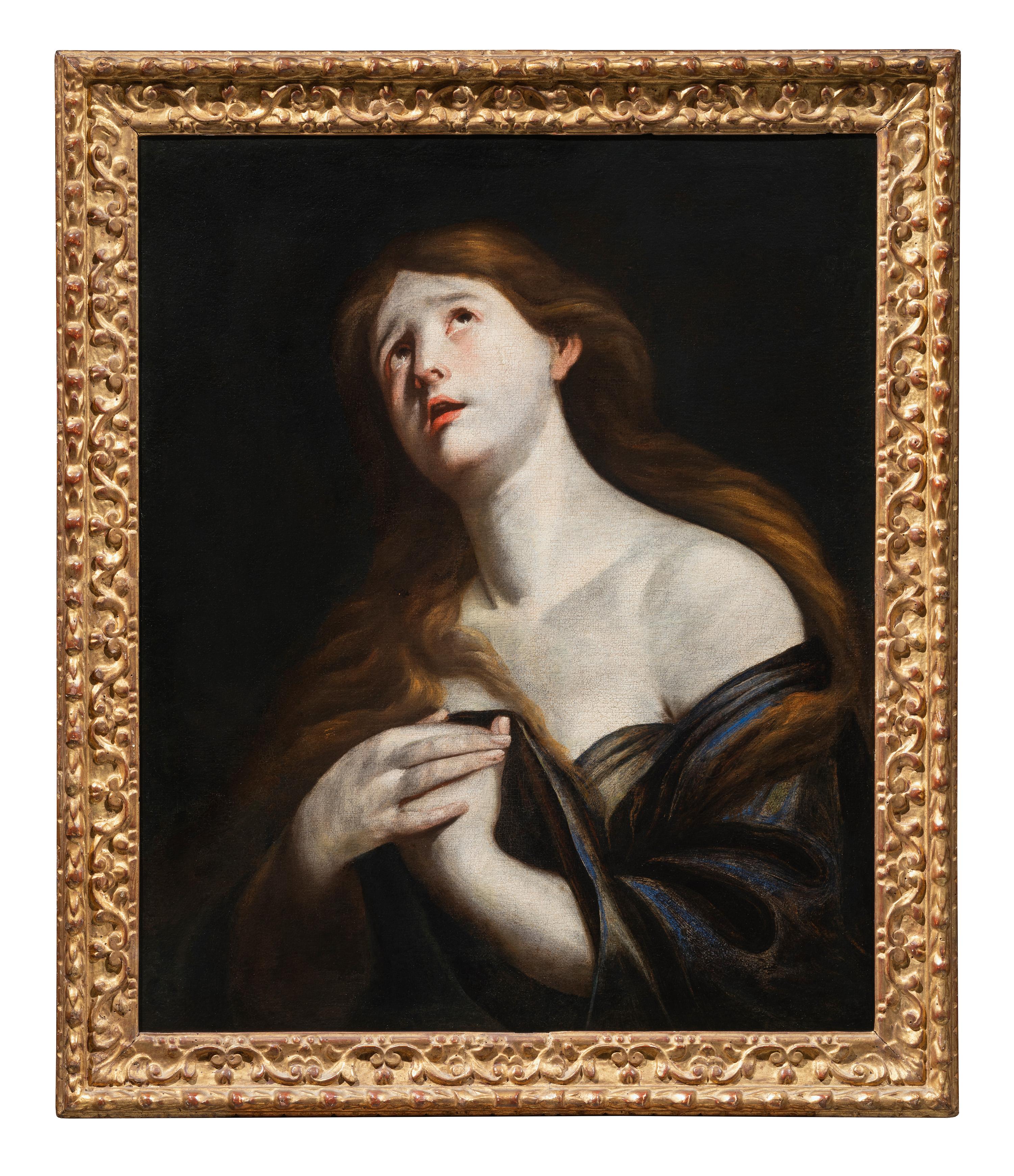 Andrea Vaccaro (Naples, Italie, 1604 - 1670)
Titre : Madeleine pénitente
Année : 1630-1635 ca.
Médium : Huile sur toile
Dimensions : sans cadre 75 x 62 cm - avec cadre 87,5 x 74,7 x 5,5 cm
Non signé

Expertise des professeurs Riccardo Lattuada et
