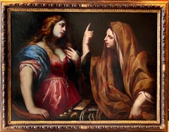 17th century Italian old master - A spiritual awakening - Martha and Magdalene
