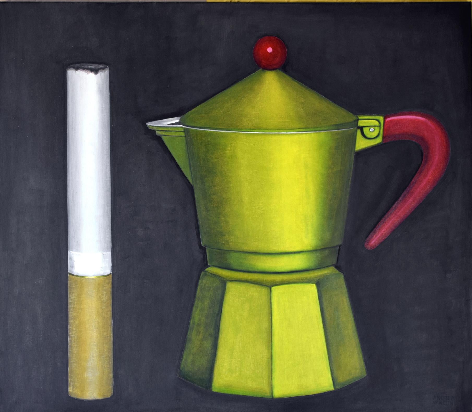 Italian Contemporary Art by Andrea Vandoni - Coffee & Cigarettes II