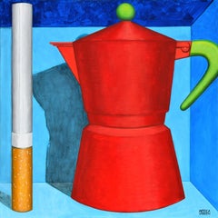 Italian Contemporary Art by Andrea Vandoni - Coffee and Cigarette 4