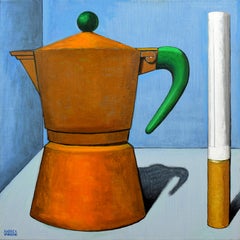 Italian Contemporary Art by Andrea Vandoni - Coffee and Cigarette 8